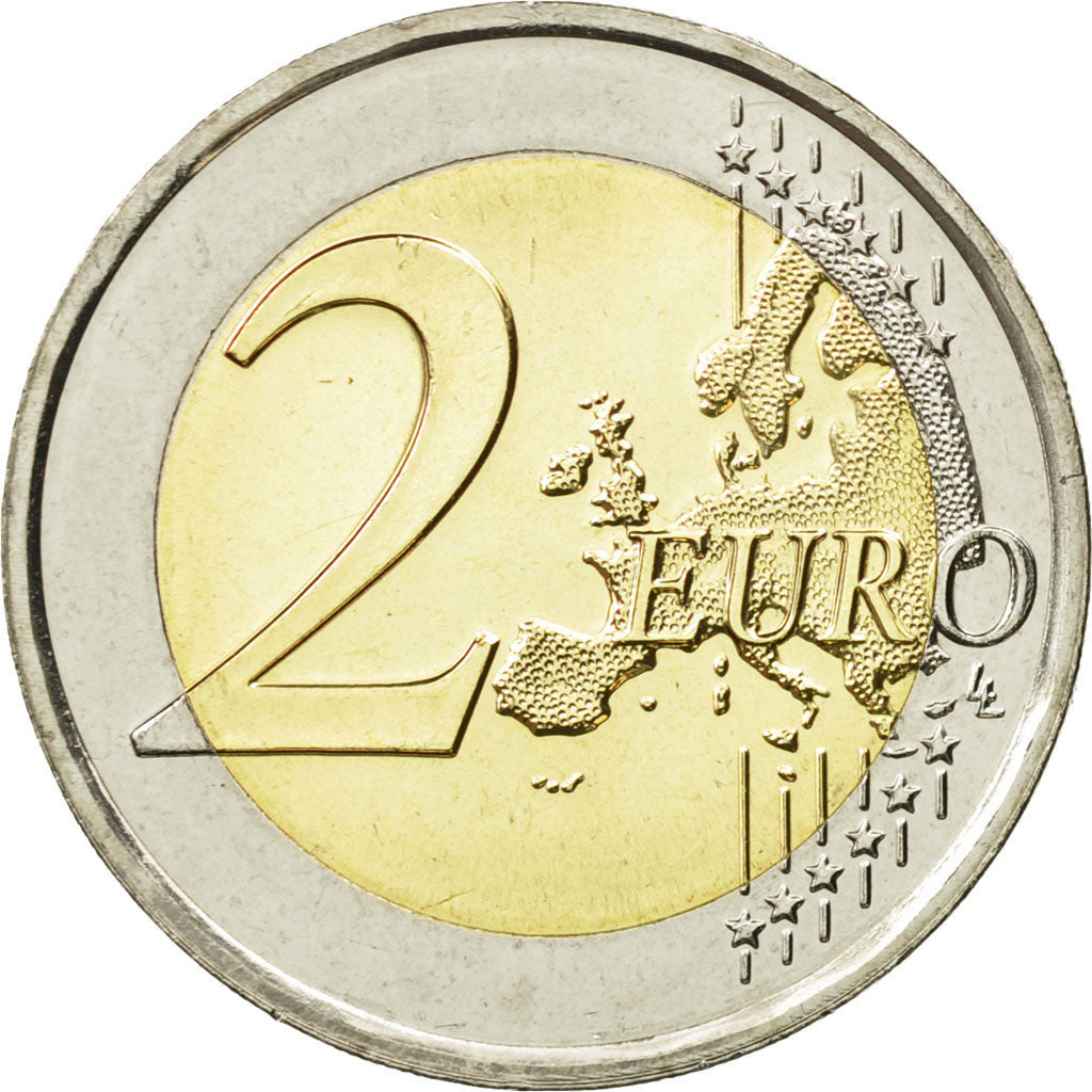 Italia,
2 euros,
Doble retrato