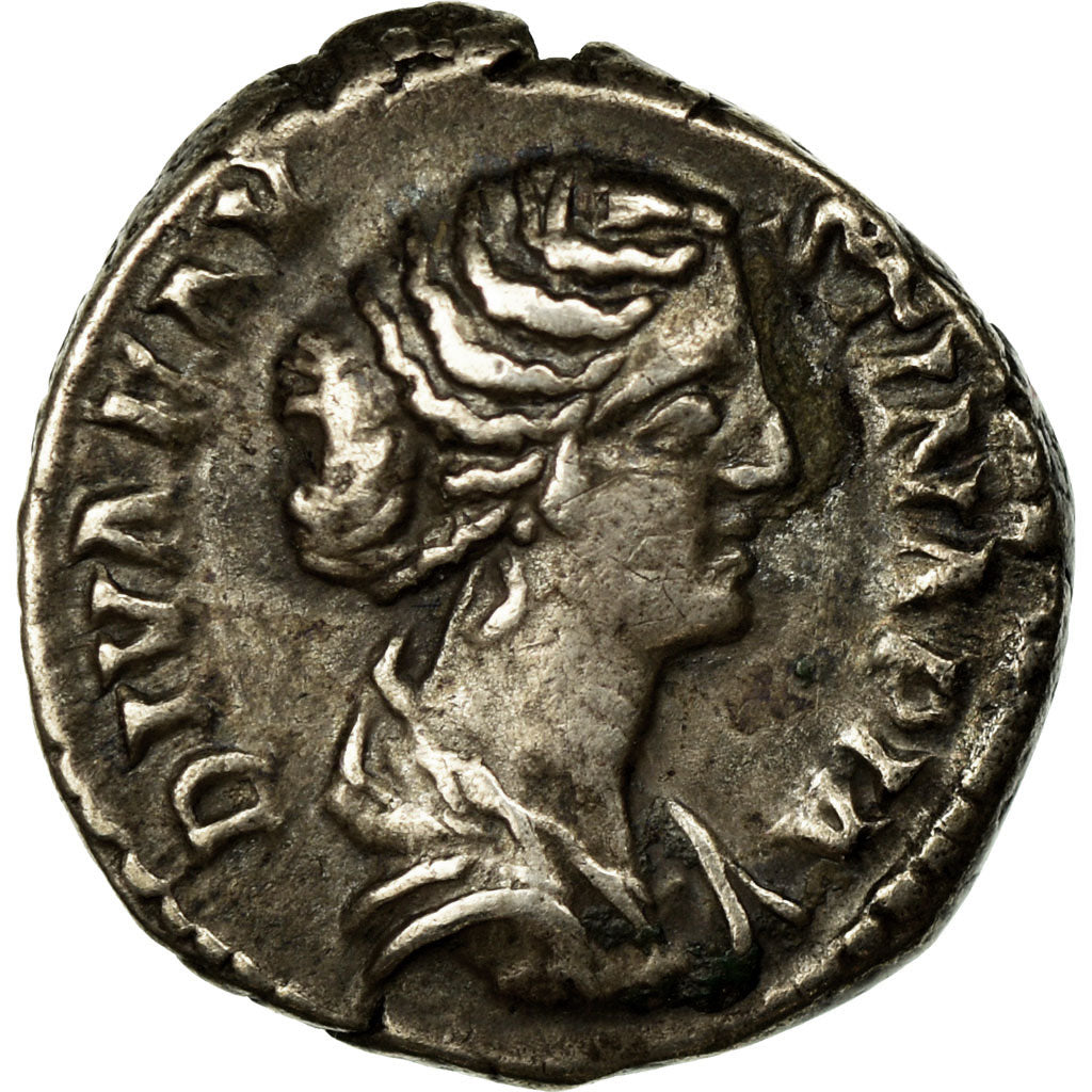 Acuñar,
Faustina II,
Denario