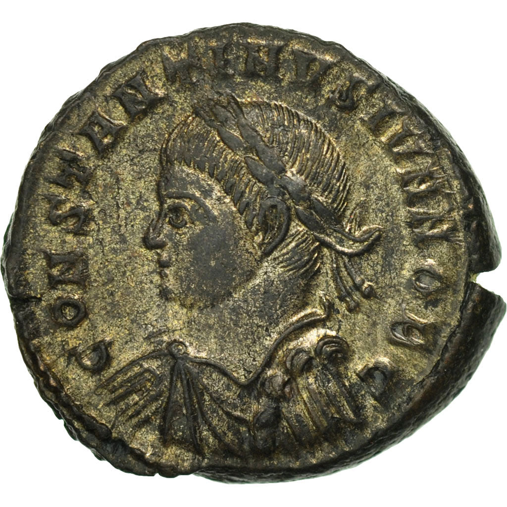 Acuñar,
Constantino II,
Follis