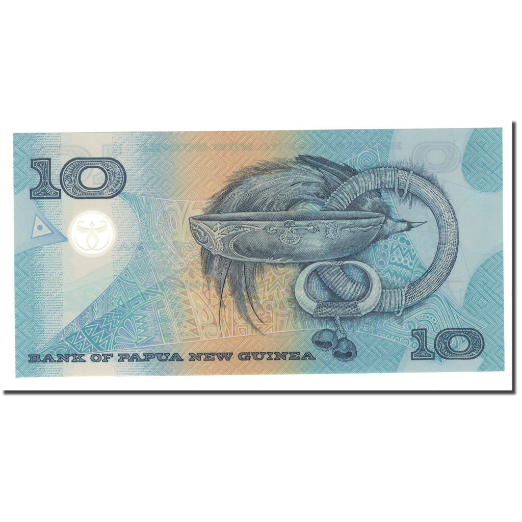 billete de banco,
Papúa Nueva Guinea,
10 kinas