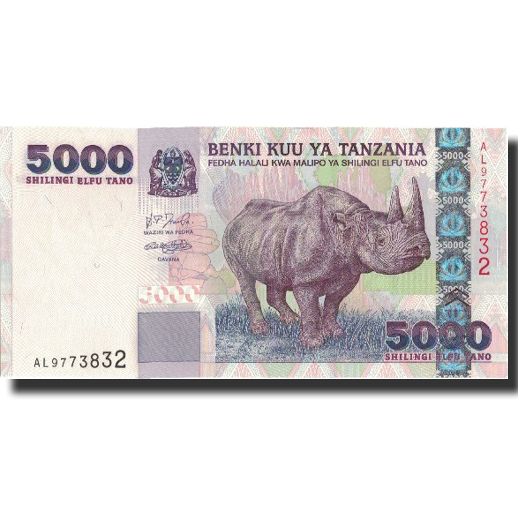 billete de banco,
Tanzania,
5000 chelines