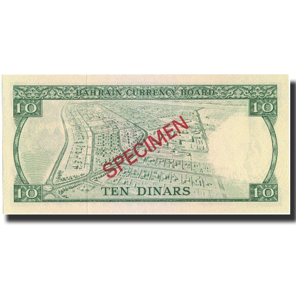 Billete de Baréin
10 dinares