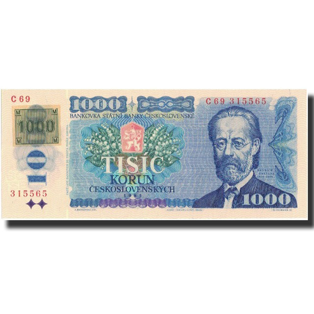 billete de banco,
República Checa,
1000 coronas