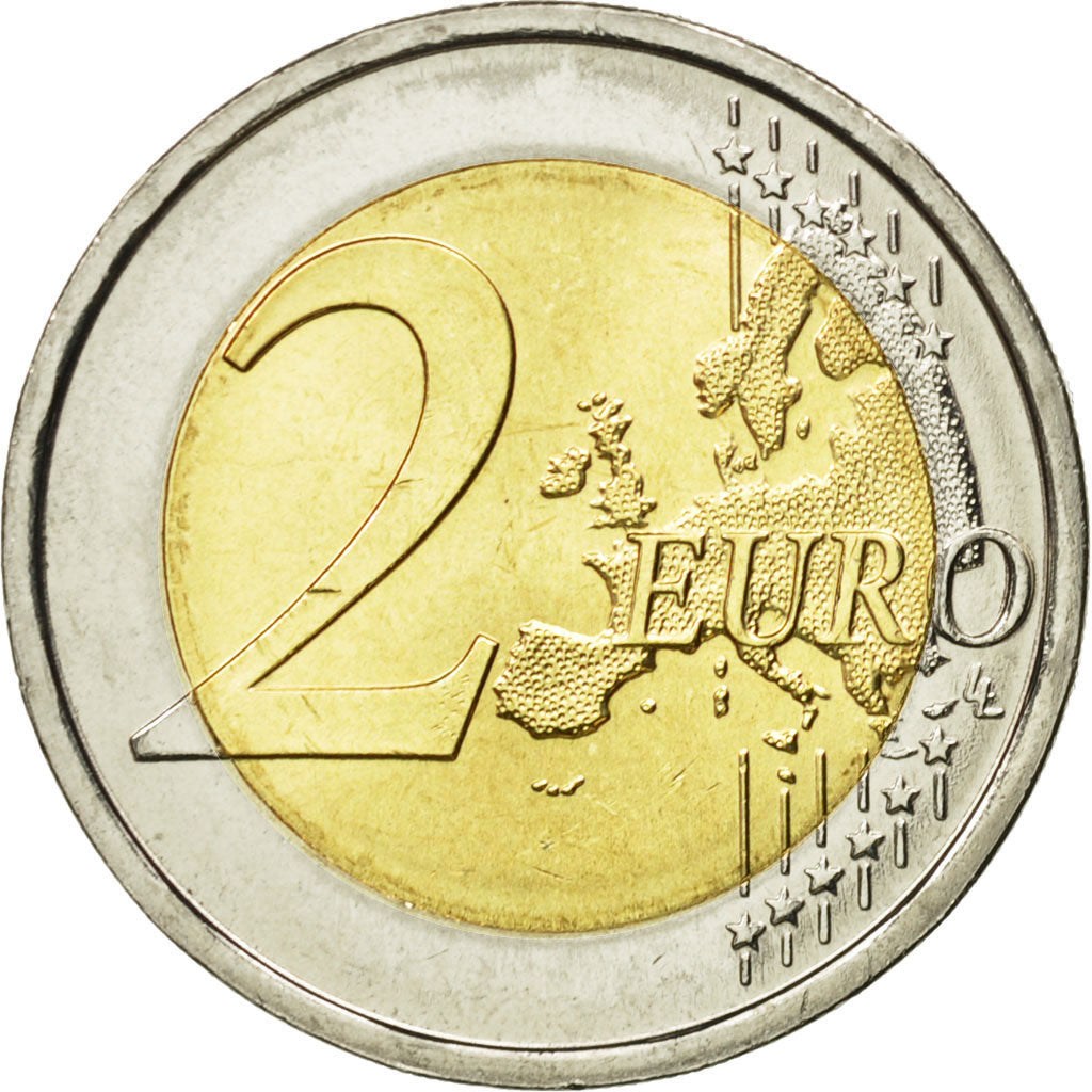 Portugal,
2 euros,
10.º aniversario de la Unión Monetaria Europea