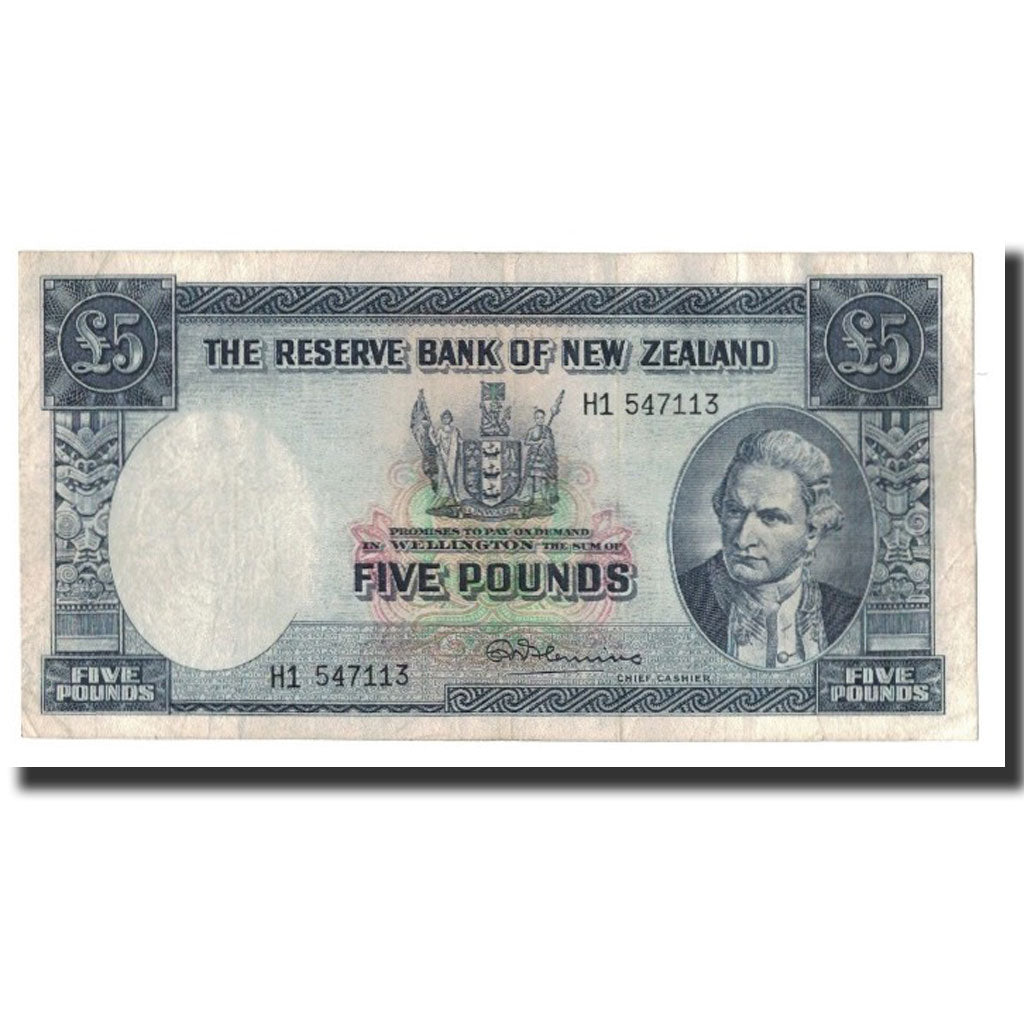 Billete de Nueva Zelanda
5 libras