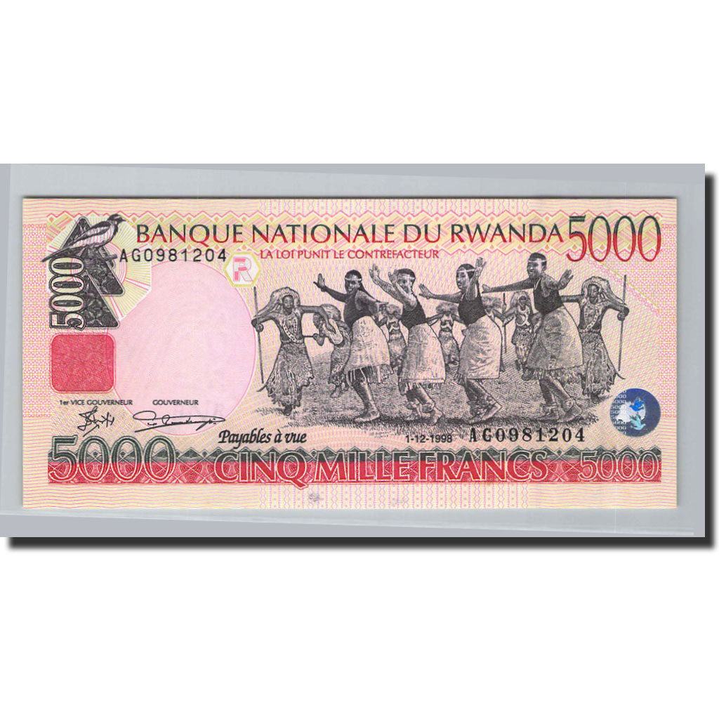 Billete de Ruanda
5000 francos