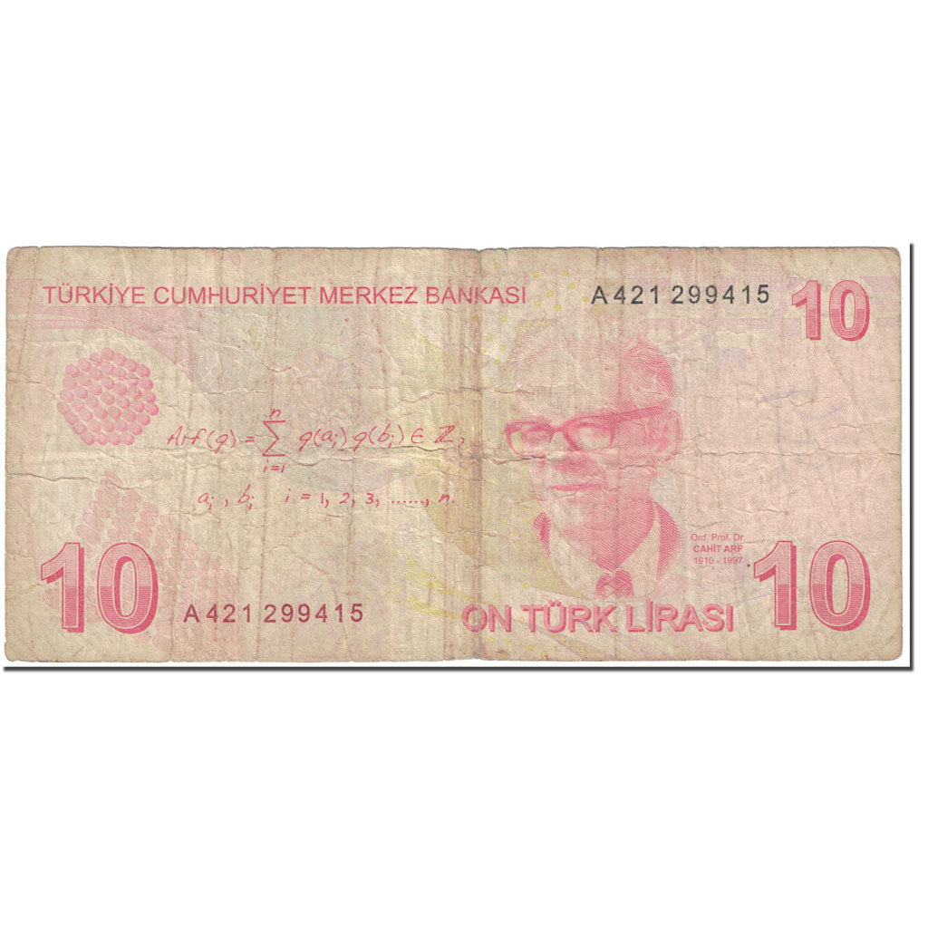 Billete de 10 liras turcas