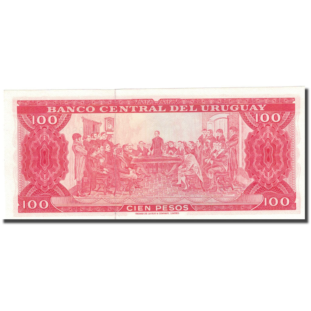 billete de banco,
Uruguay,
100 pesos
