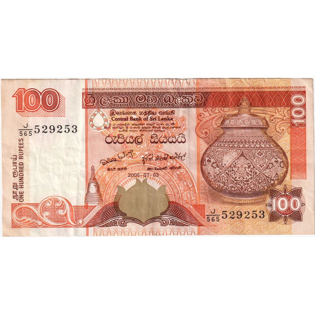 Sri Lanka,
100 rupias,
2006