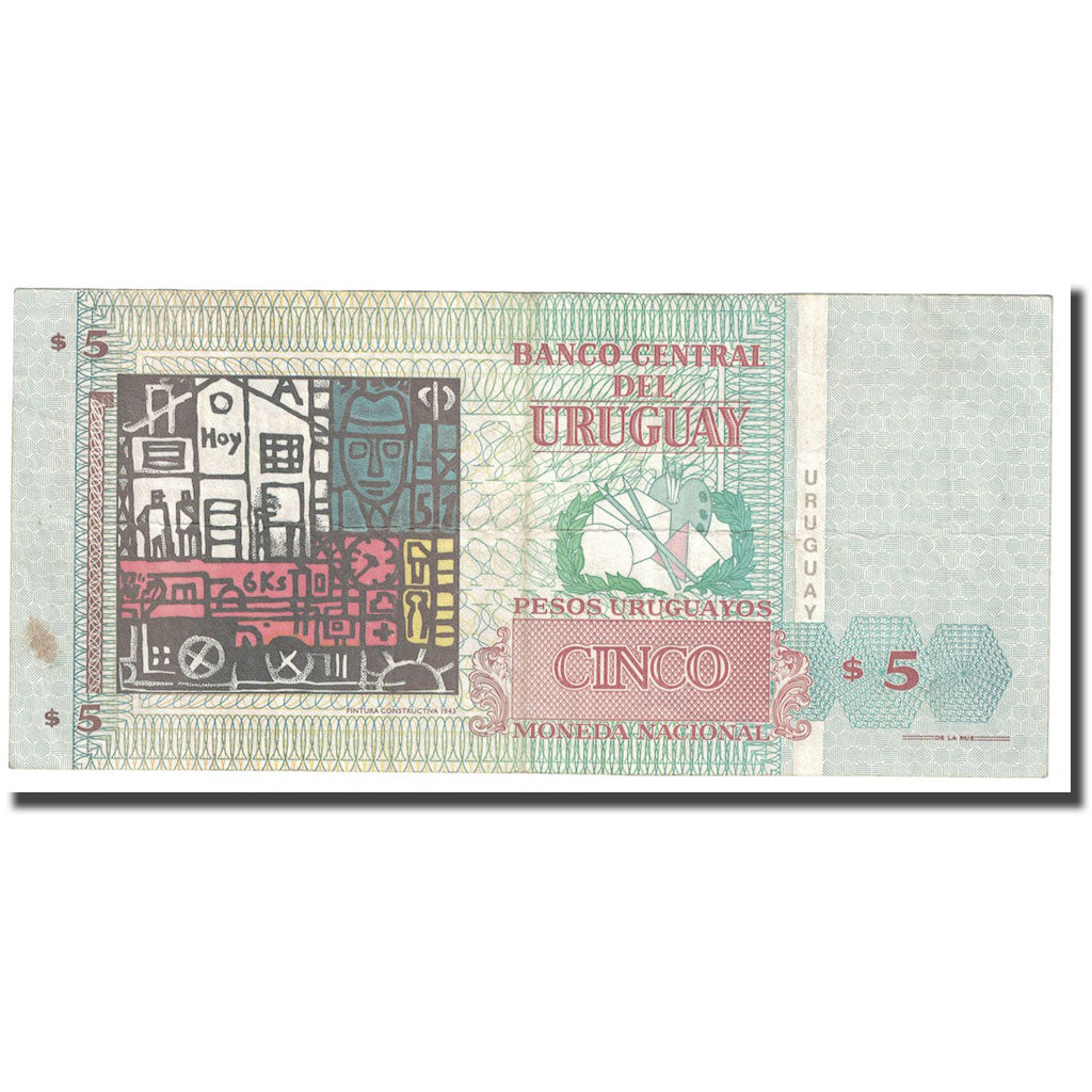 billete de banco,
Uruguay,
5 pesos uruguayos