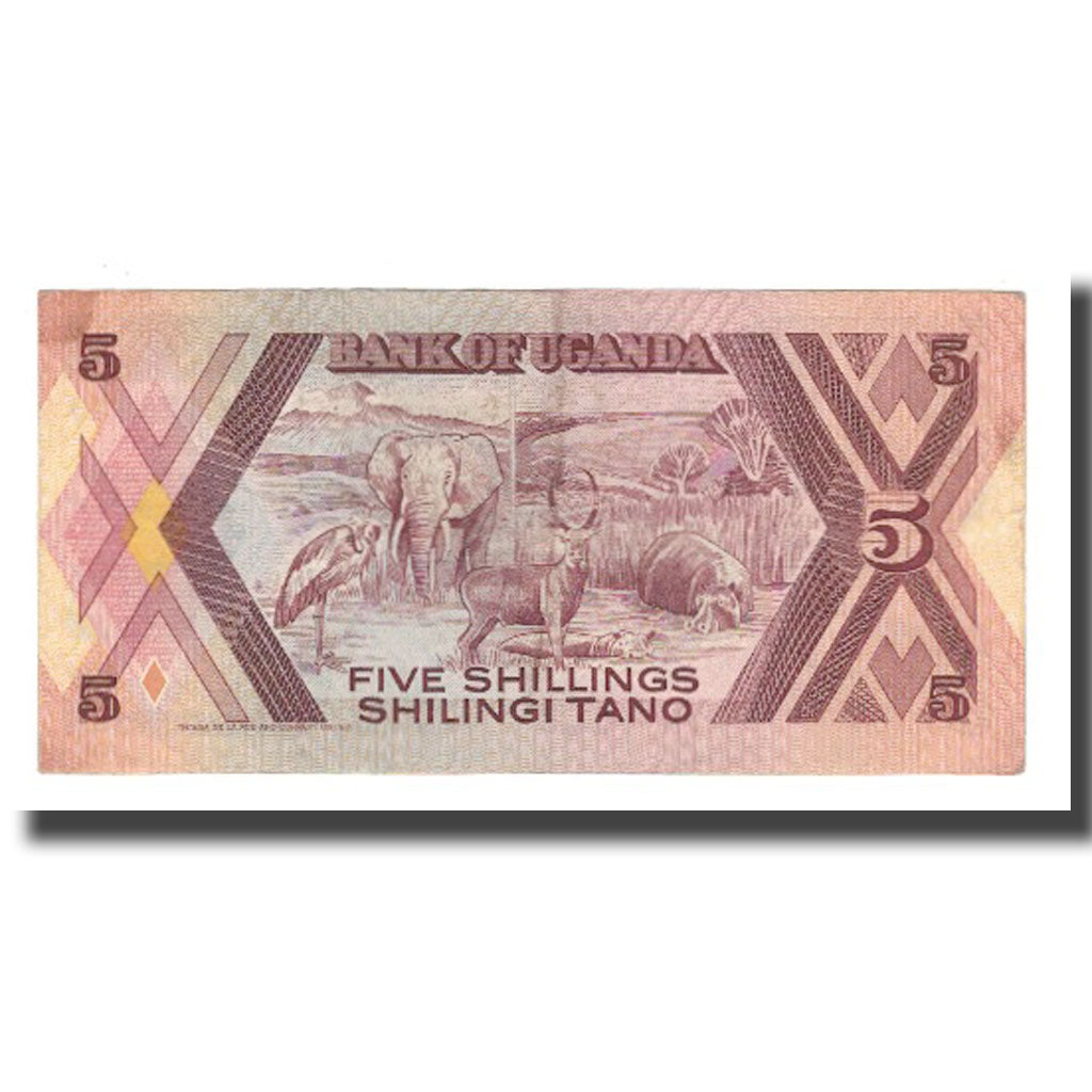 Billete de Uganda, 5 chelines