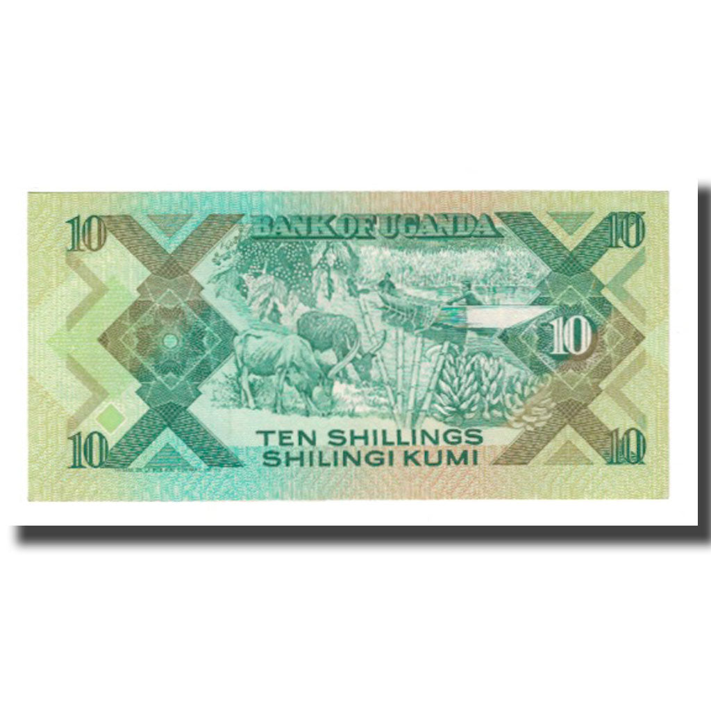 Billete de Uganda de 10 chelines