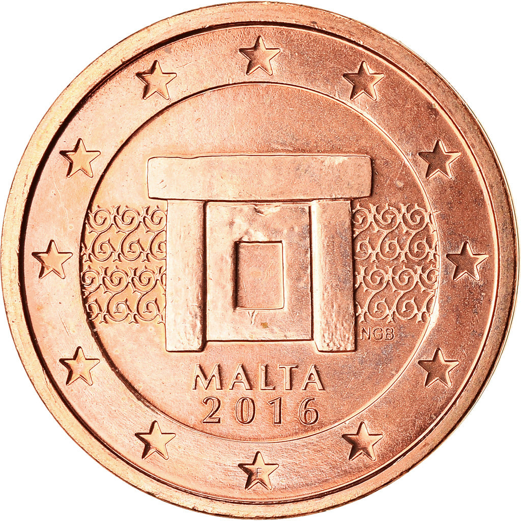 Malta,
2 céntimos de euro,
2016