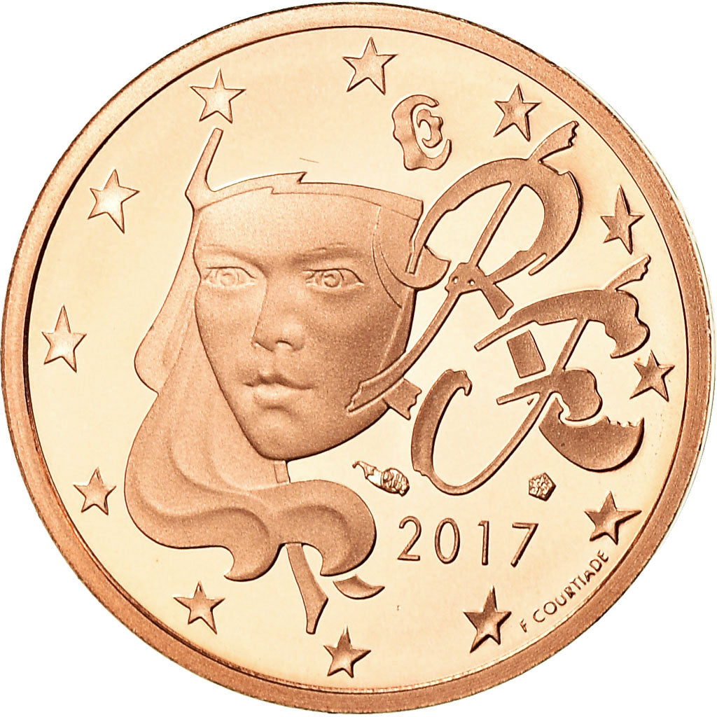 Francia,
2 céntimos de euro,
2017