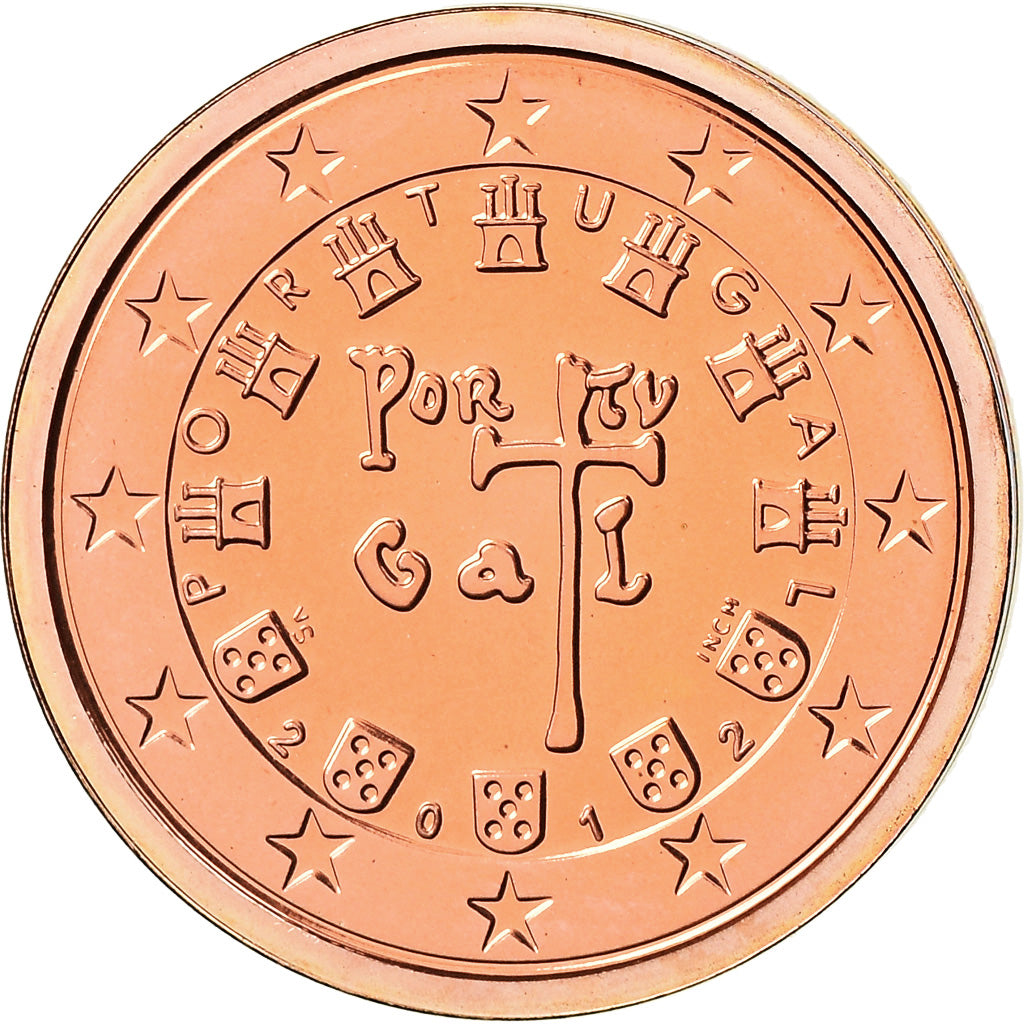 Portugal,
2 céntimos de euro,
2012
