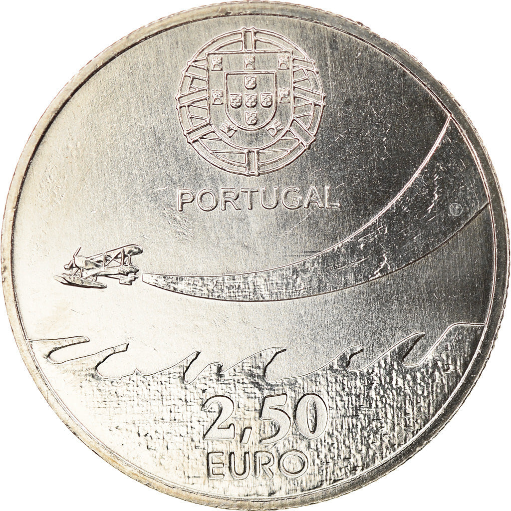 Portugal,
2-1/2 euros,
100 años de aviación militar