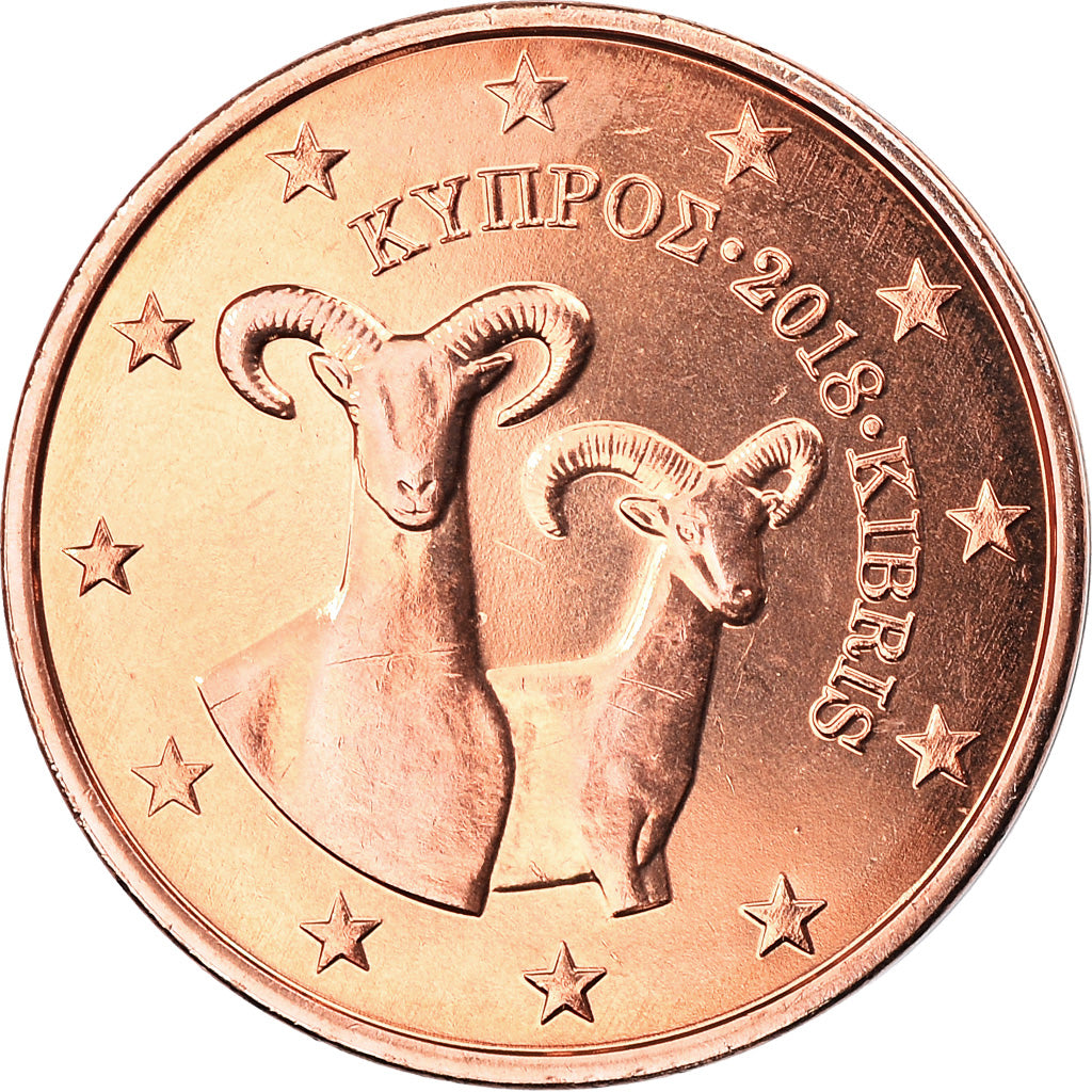 Chipre,
2 céntimos de euro,
2018