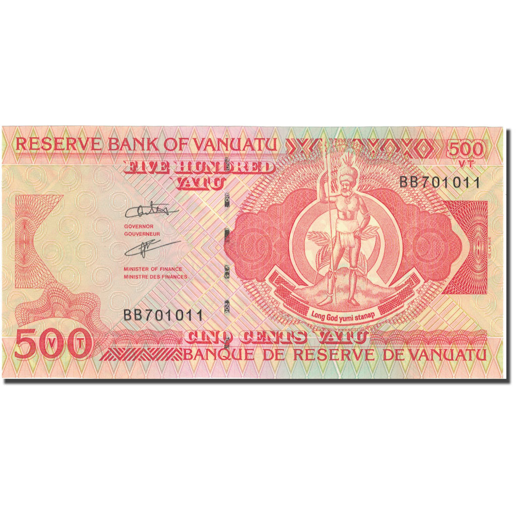 billete de banco,
Vanuatu,
500 Vatu