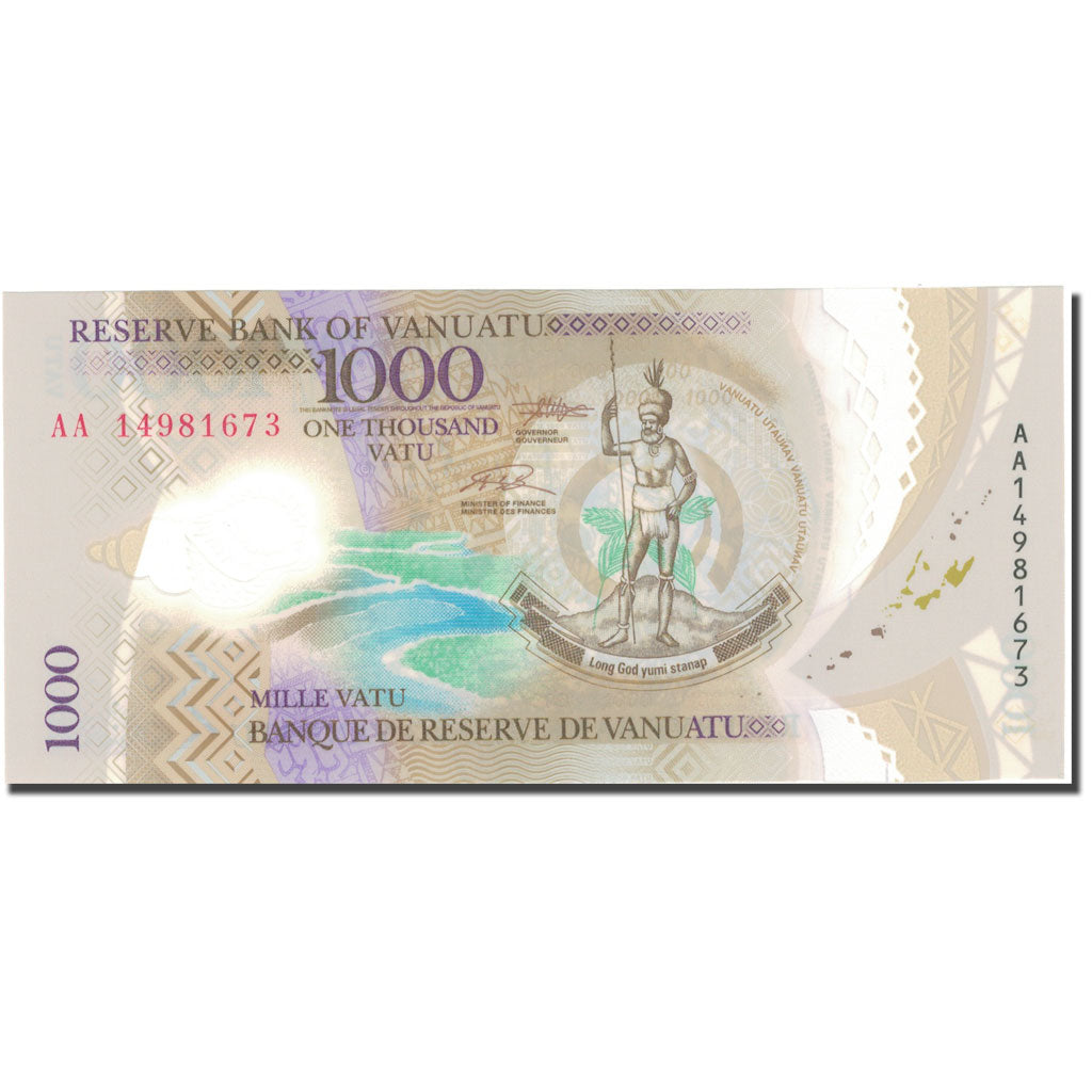 billete de banco,
Vanuatu,
1000 Vatu