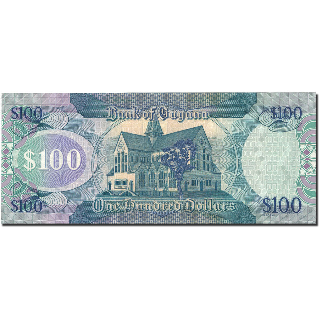 Billete de 100 dólares de Guyana