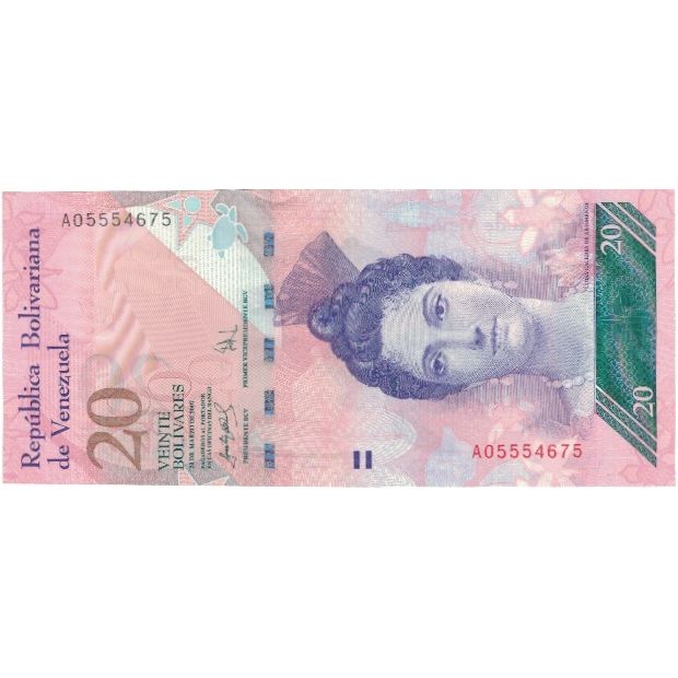 Billete de Venezuela, 20 bolívares