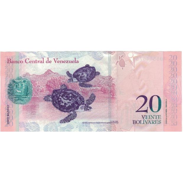 Billete de Venezuela, 20 bolívares