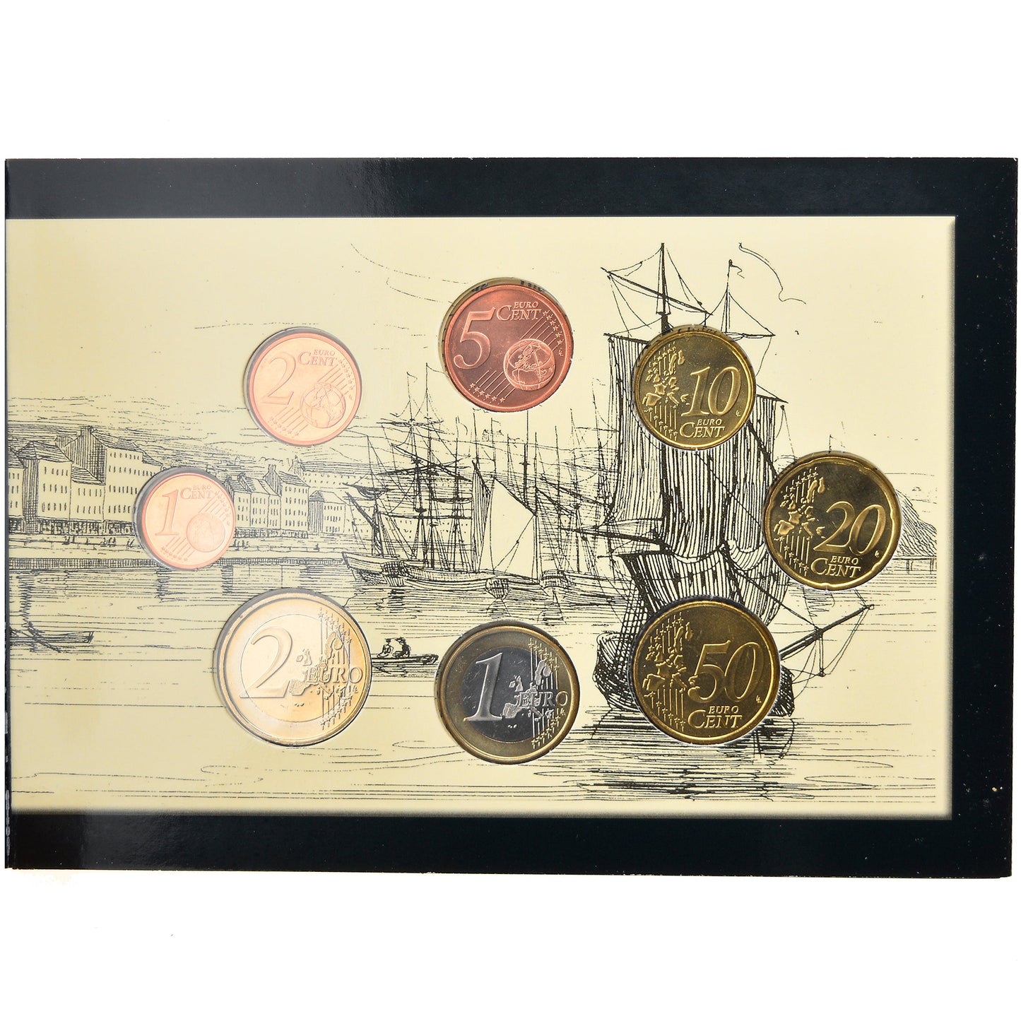 REPÚBLICA DE IRLANDA,
1 céntimo a 2 euros,
2004