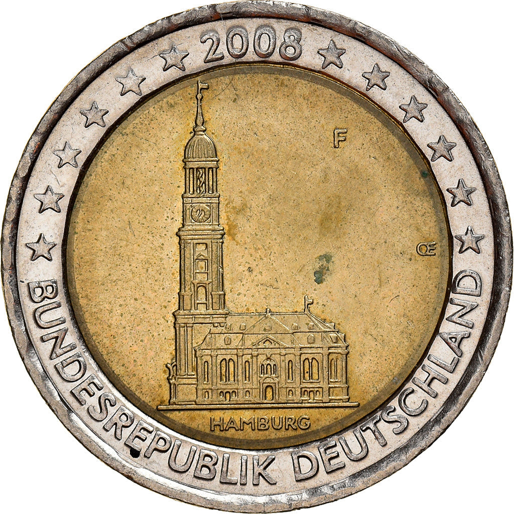 Alemania,
2 euros,
2008