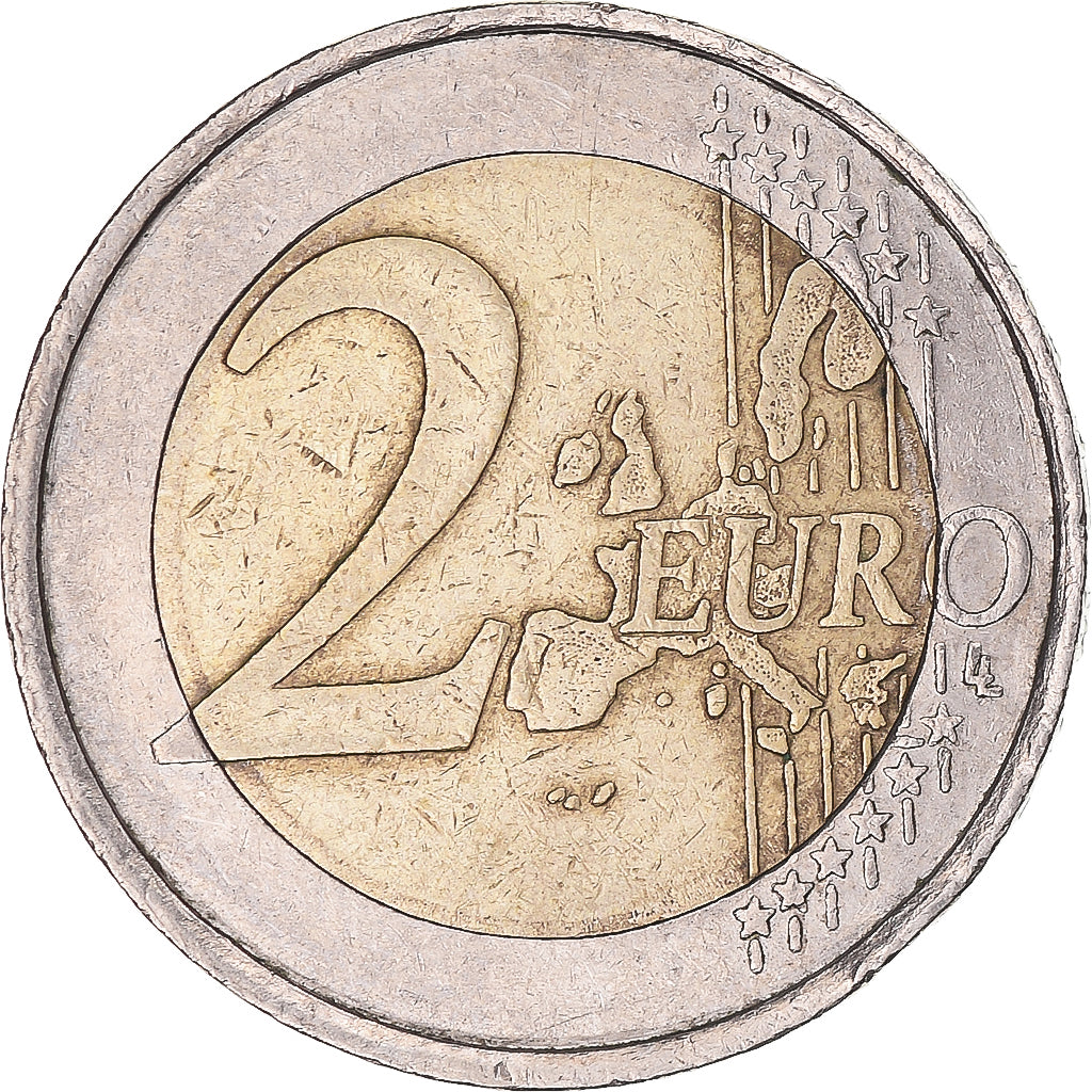 Alemania,
2 euros,
Estrella de prueba con filo de 2 euros
