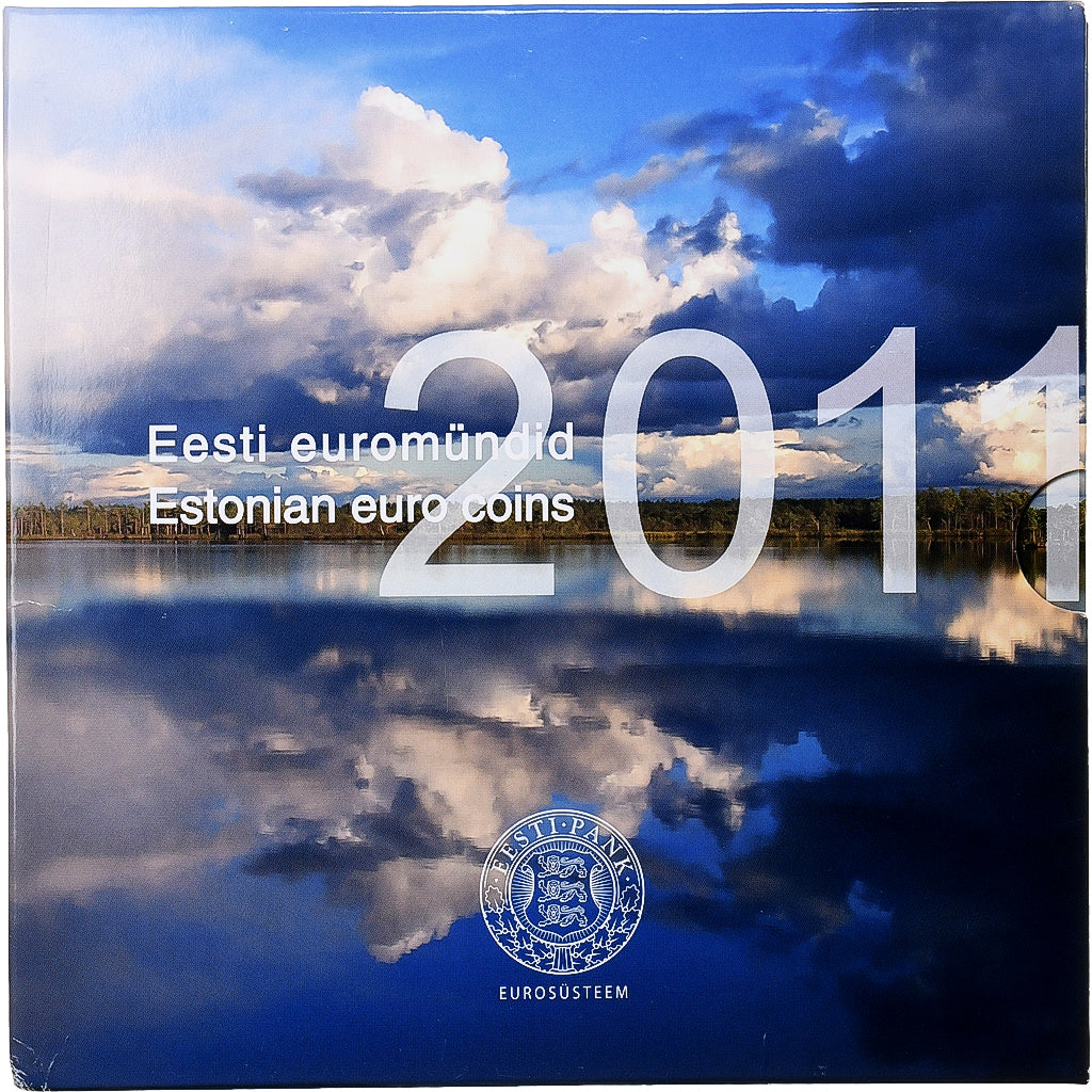 Estonia,
Lote de 1 ct. - 2 euros,
2011