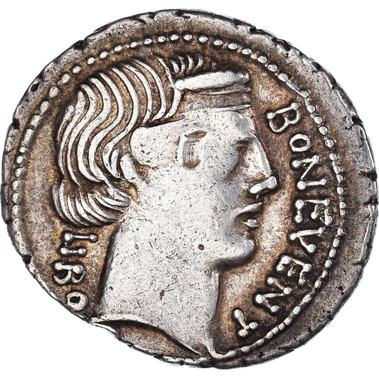 Acuñar, 
  
  Escribonia, 
  
  Denario