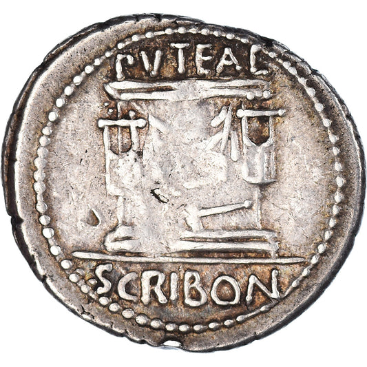 Acuñar, 
  
  Escribonia, 
  
  Denario