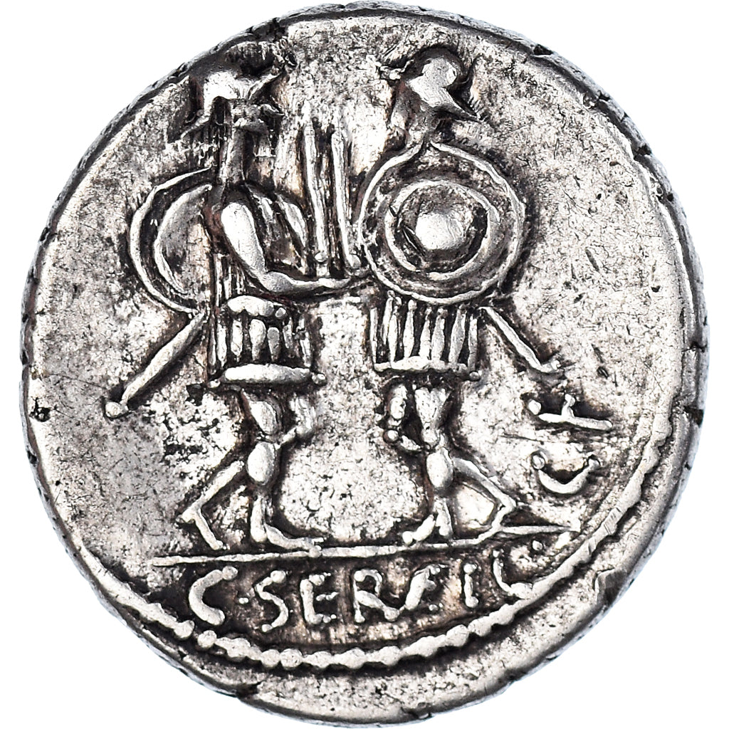Acuñar, 
  
  Servilia, 
  
  Denario