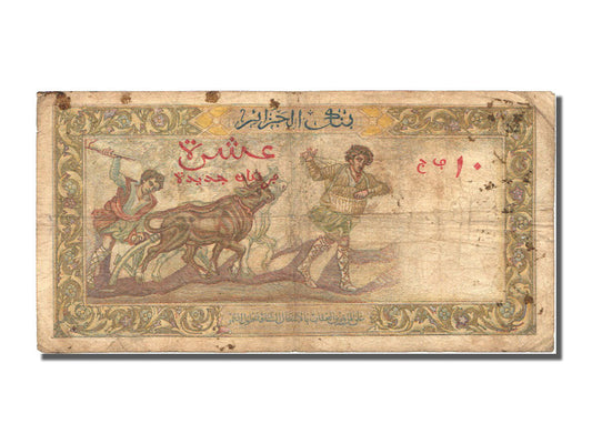 billete de banco, 
  
  Argelia, 
  
  10 nuevos francos