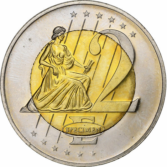 Gran Bretaña, 

2 euros, 

Moneda privada no oficial