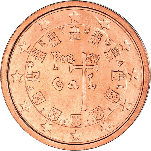 Portugal, 

2 céntimos de euro, 

2011
