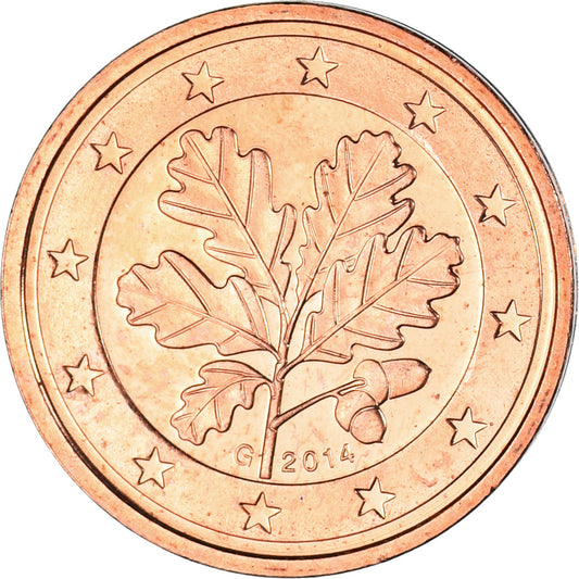 ALEMANIA - REPÚBLICA FEDERAL, 

2 céntimos de euro, 

2014