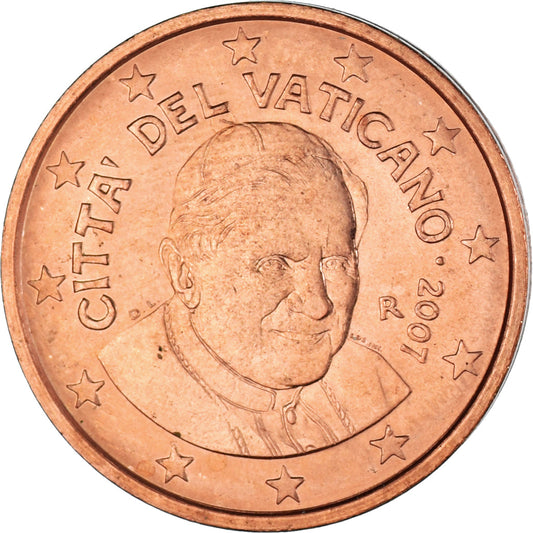 CIUDAD DEL VATICANO, 

2 céntimos de euro, 

2007