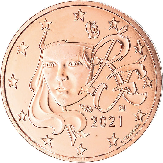 Francia, 
  
  Monnaie de París, 
  
  2 céntimos de euro