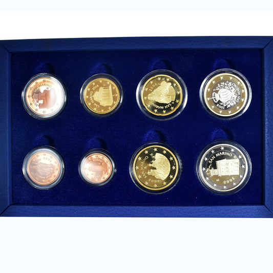 San Marino,

1 céntimo a 2 euros,

conjunto de euros