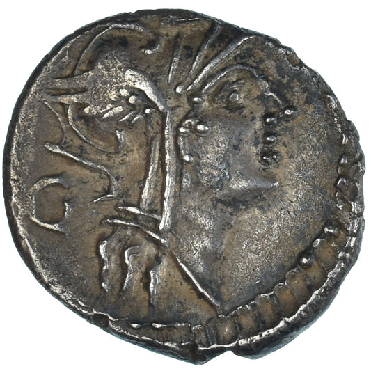 Acuñar, 
  
  D. Junio Silano, 
  
  Denario