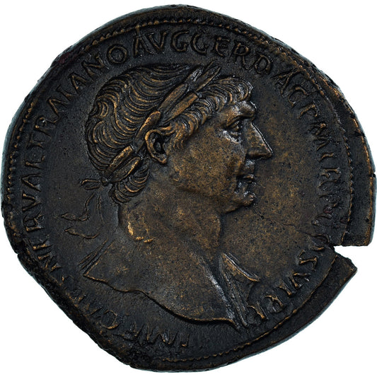 Trajano, 
  
  Sestercio, 
  
  112-114