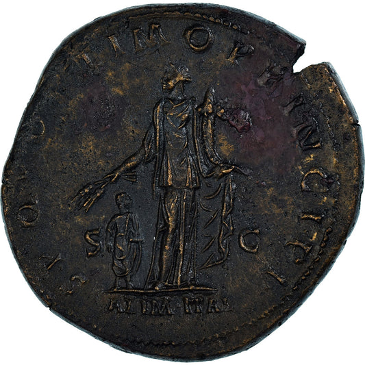 Trajano, 
  
  Sestercio, 
  
  112-114