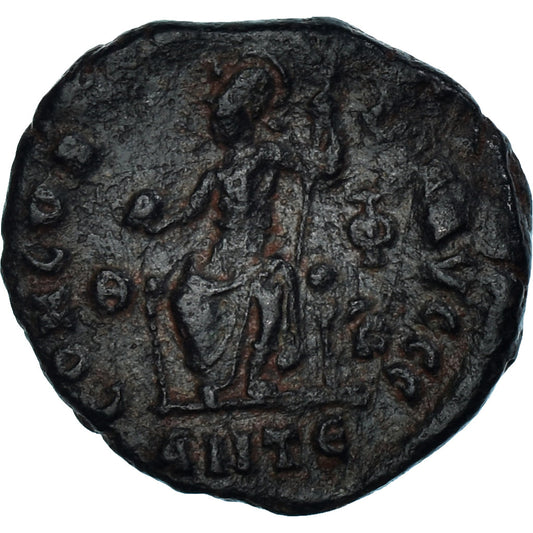 Acuñar, 
  
  Graciano, 
  
  Follis