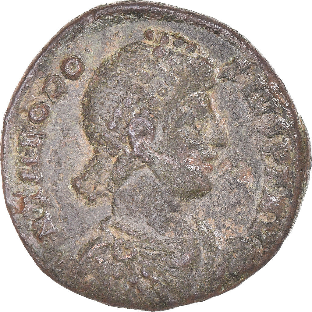 Acuñar, 
  
  Teodosio I, 
  
  Follis