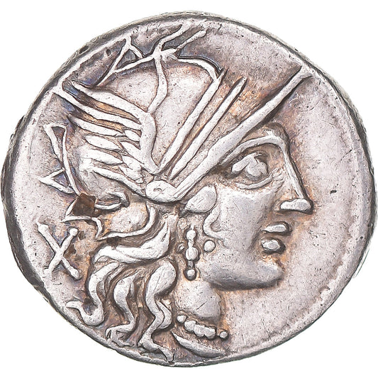 Acuñar, 
  
  Plutía, 
  
  Denario