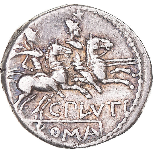 Acuñar, 
  
  Plutía, 
  
  Denario