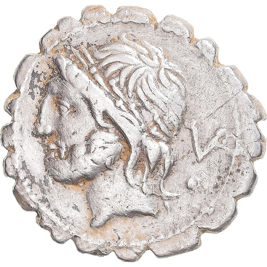 Acuñar, 
  
  Escipia, 
  
  Denario Serrato