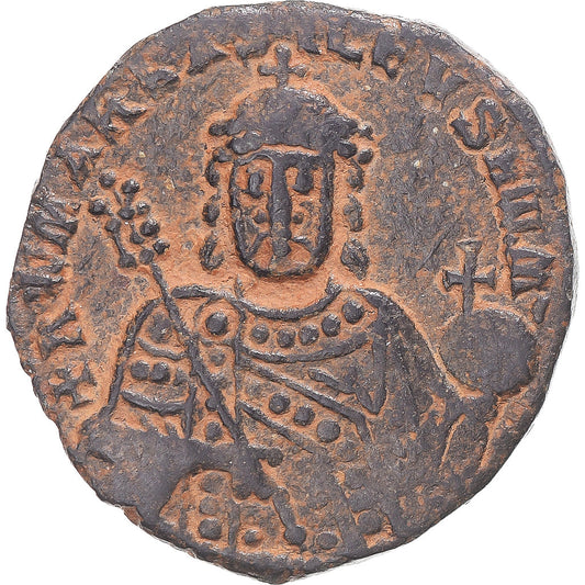 Acuñar, 
  
  Constantino VII con Romano I, 
  
  Follis