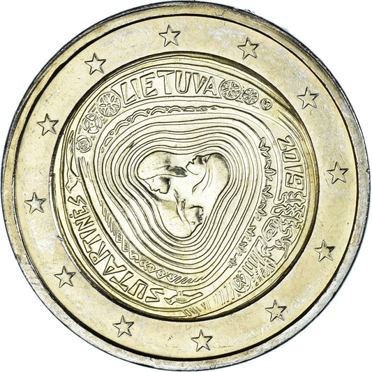 Lituania, 
  
  2 euros, 
  
  Sutartinė